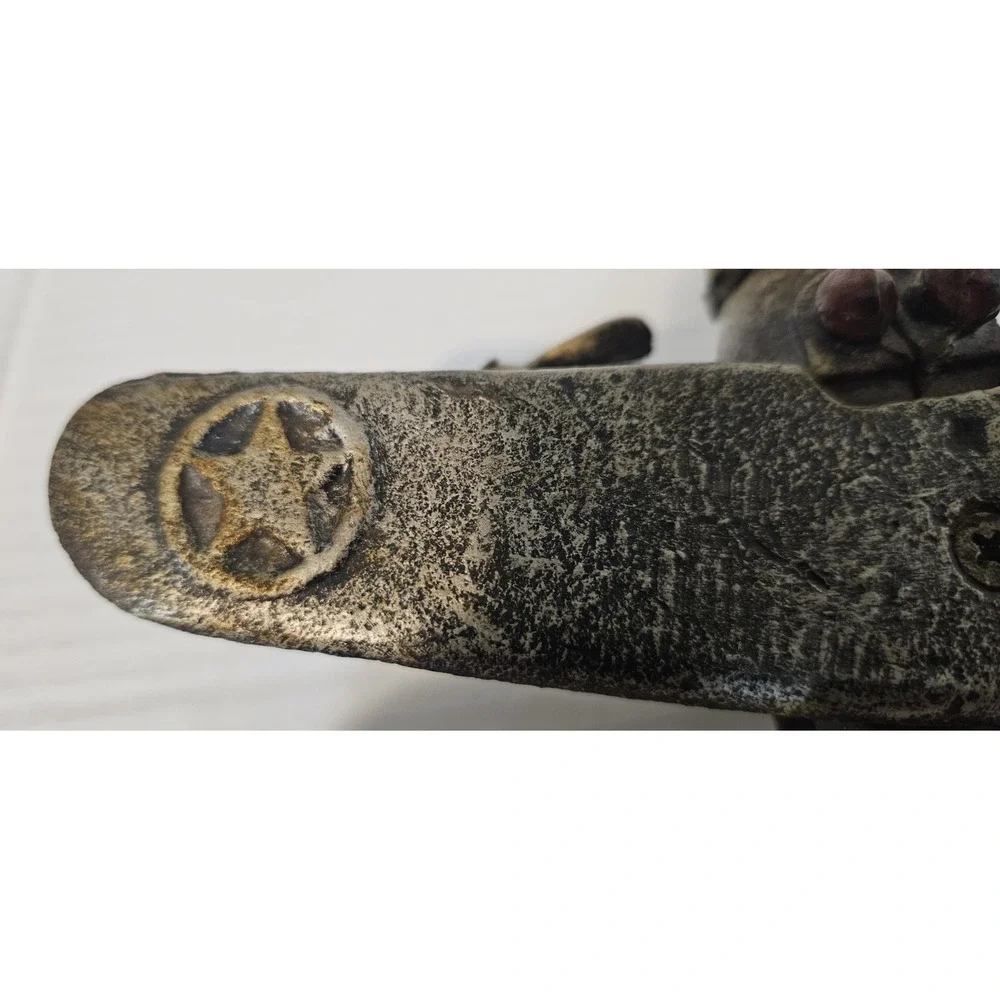 1930's 40's Vintage Toy Metal Cast Iron Propeller Plane Airplane Silver‎